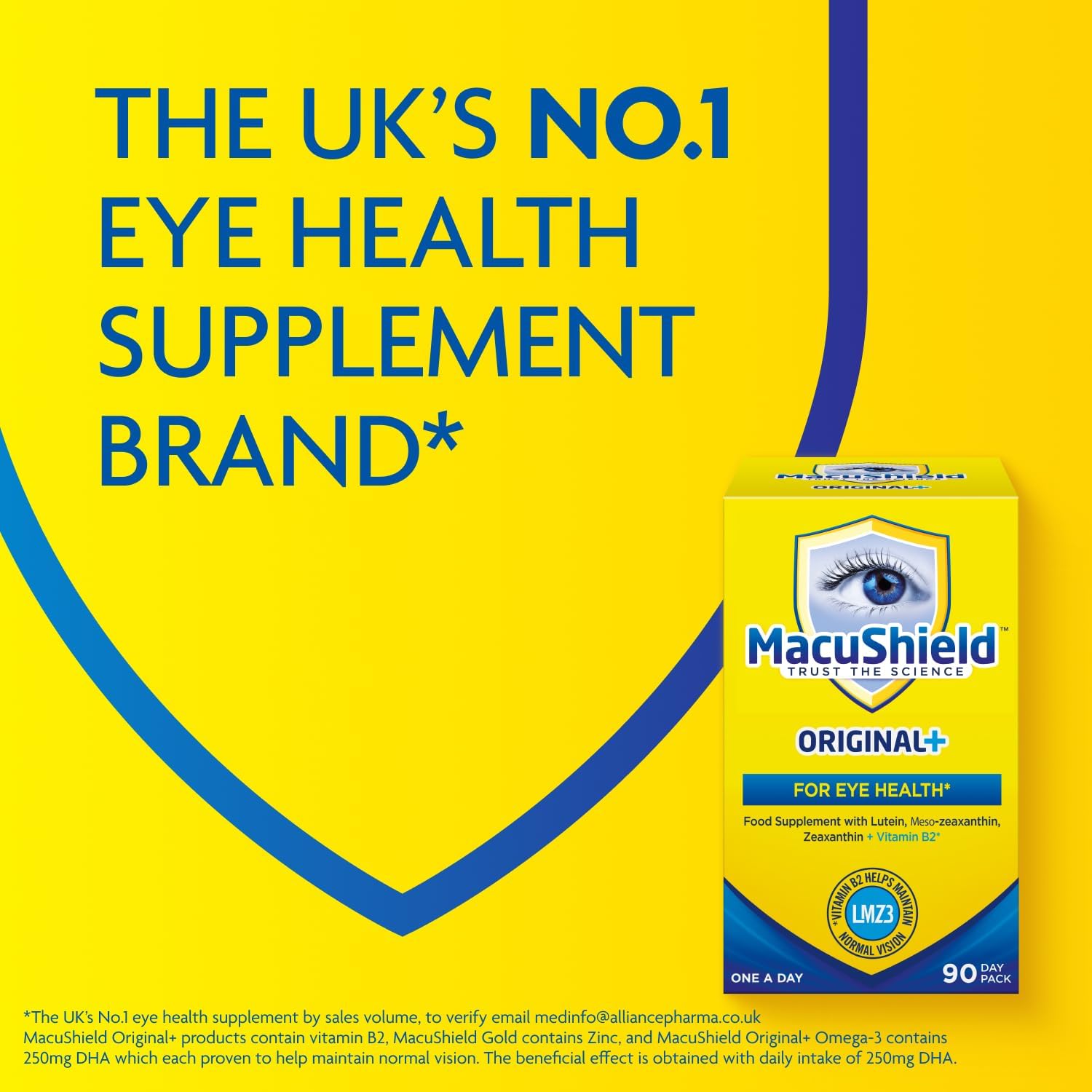 MacuShield Original+ Eye Health Supplement, 90 Capsules